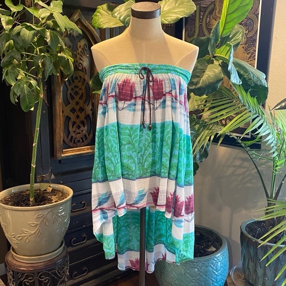 Free People Floral boho swingy skirt - Picture 6 of 16